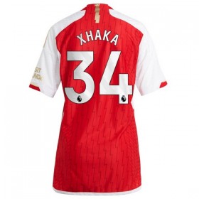 Arsenal 2023-24 Xhaka 34 Dame Hjemmedrakt Kortermet
